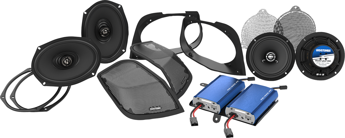 Hogtunes Cut-In Lid Kit With Speakers/Amplifier