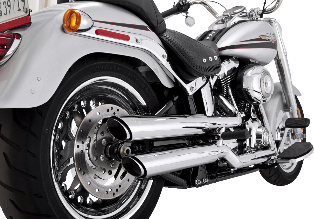 Vance & Hines 3" Twin Slash Slip-On Muffler - Chrome