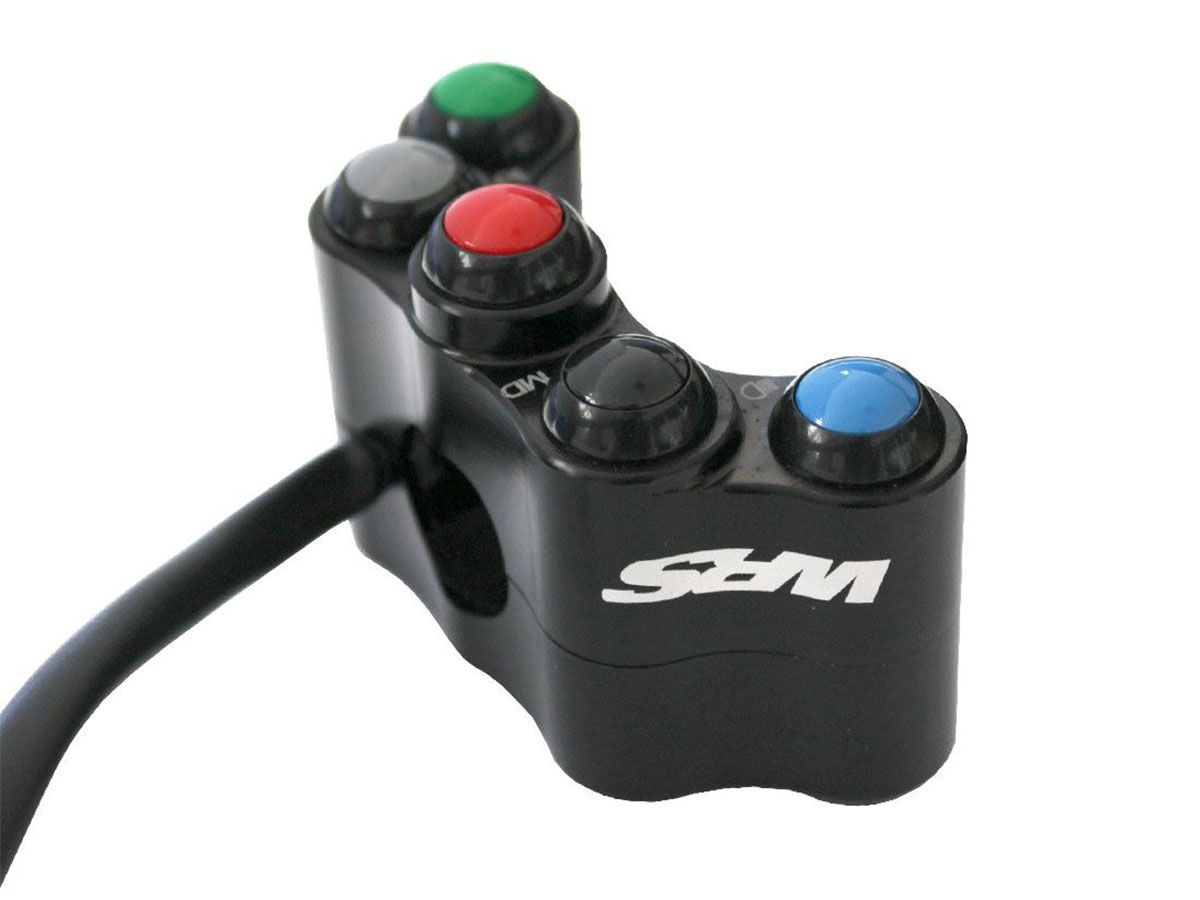 WRS 7 BUTTON LEFT STREET SWITCH DUCATI PANIGALE V2 2020-22/HM 950 20-22/MONSTER 821-1200 19-21/SCRAMBLER 800-1100 19-22/SUPERSPORT 939-950 17-22/MULTISTRADA 950 20-21