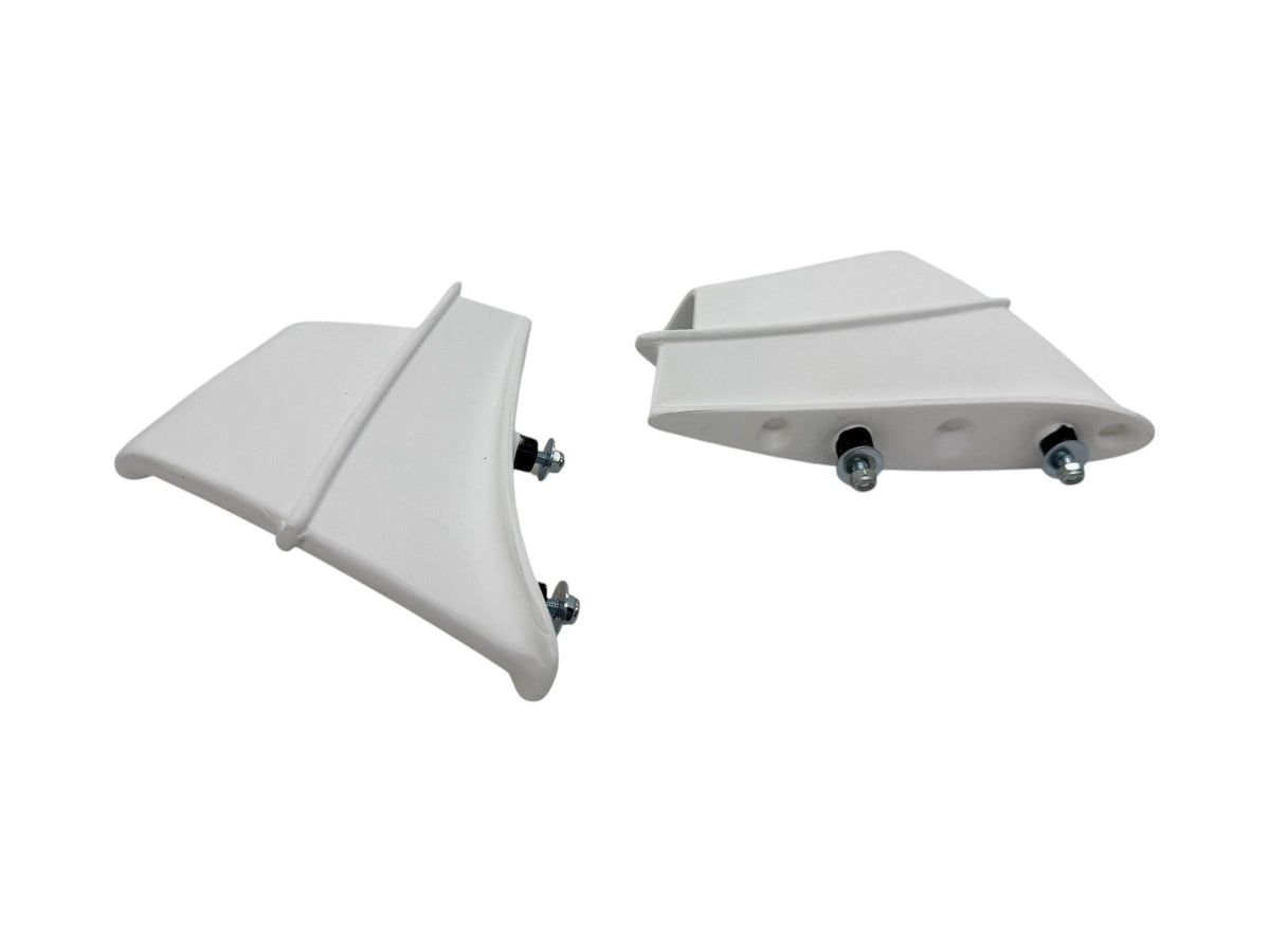 PAIR OF RAW WHITE FIBERGLASS WINGLETS