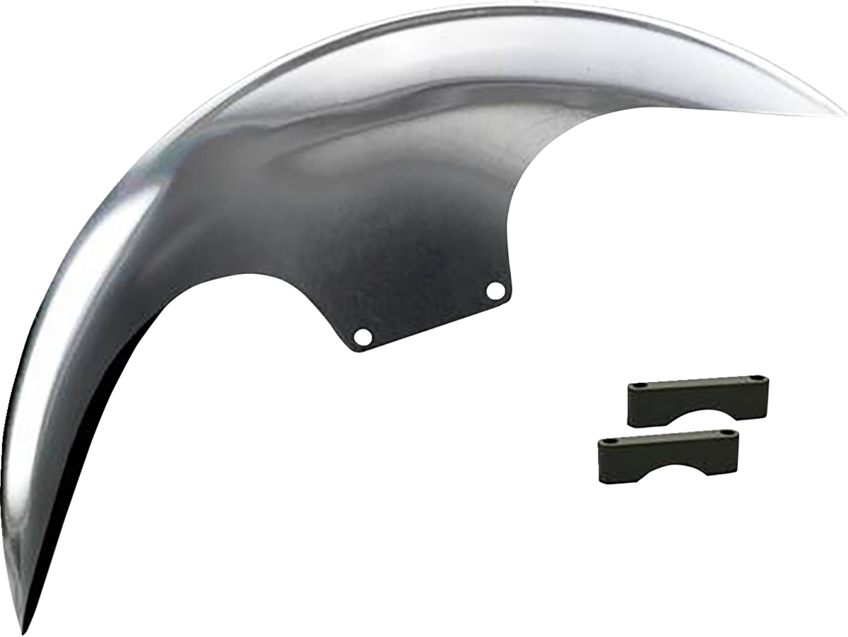 Paul Yaffe Bagger Nation Cafe Front Fender - 21" - Black Spacers