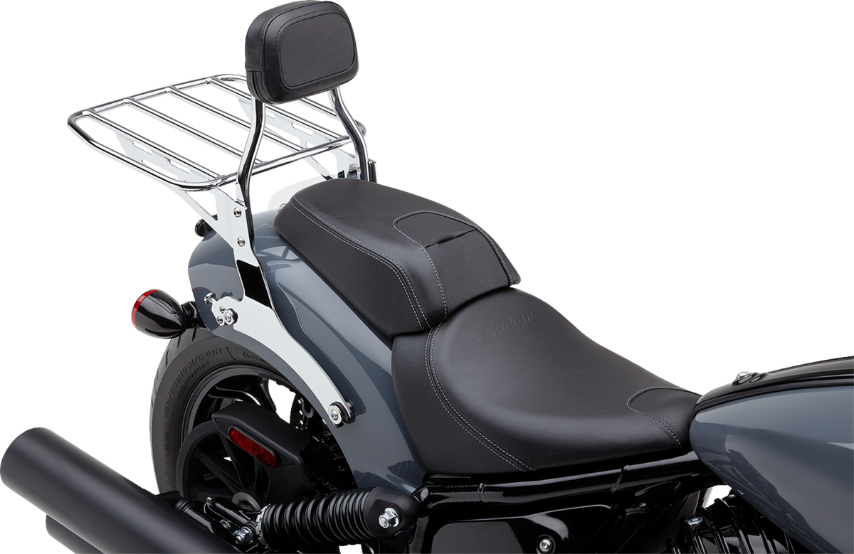 Cobra Detachable Backrest - Mini - Chrome - Chieftain