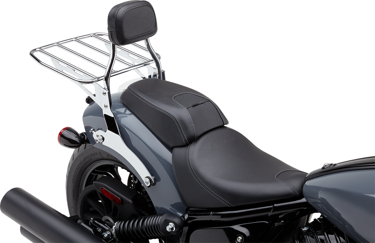 Cobra Detachable Backrest - Mini - Chrome - Chieftain