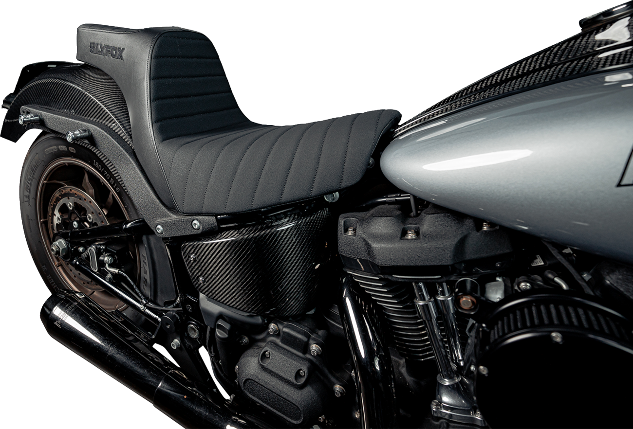 Slyfox High Noon Seat - Vinyl - Classic Stitch - Black Logo - FL/FX '18-'24