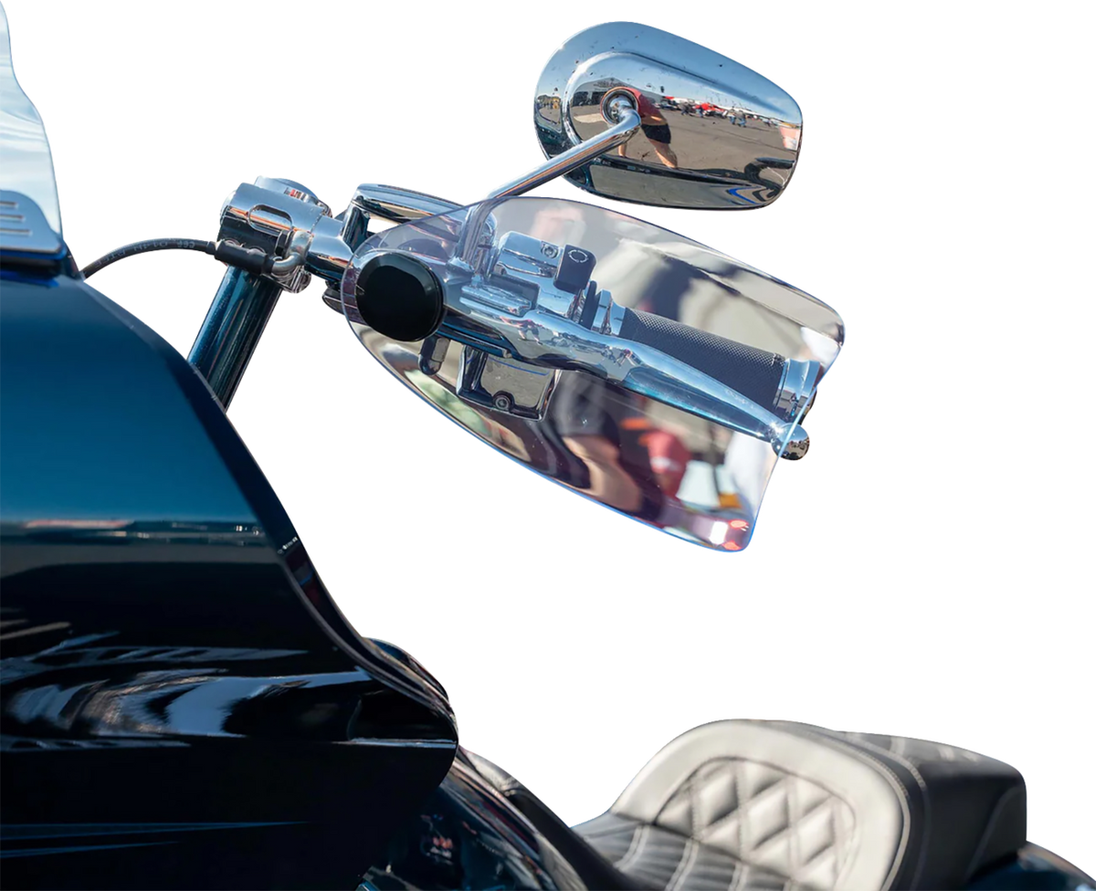 Klock Werks Flare® Handguards - Harley-Davidson Cable Clutch - Blue Ice