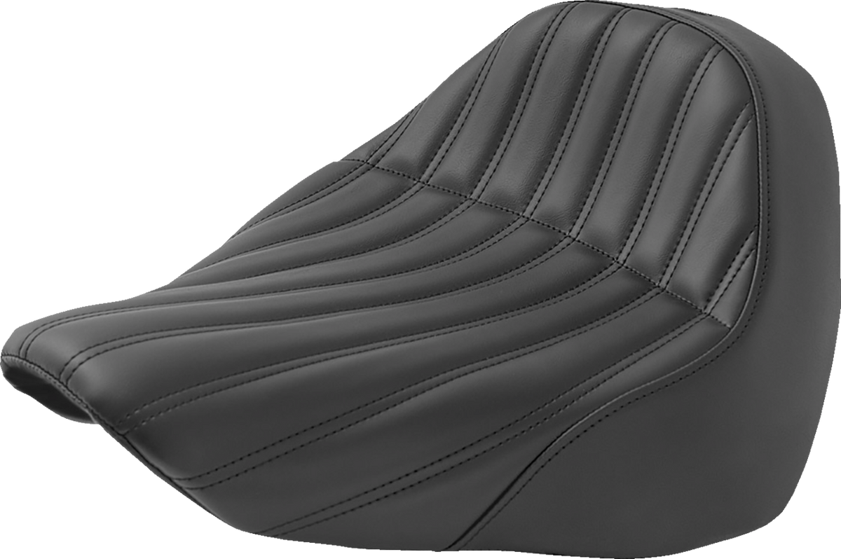 Saddlemen Knuckle Solo Seat - Ribbed - Black - FL/FX '18-'24