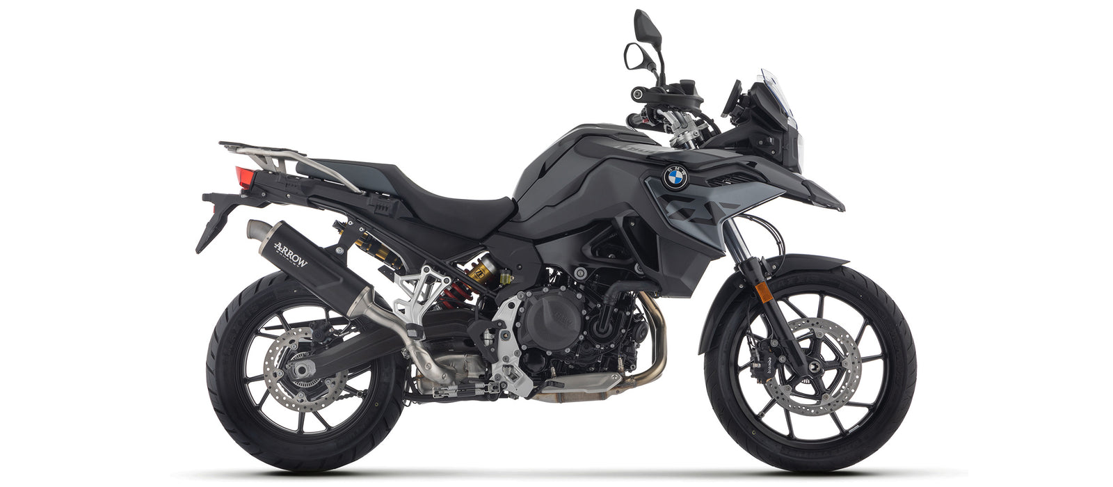 72653AON Indy Race Evo Aluminium Dark Slip On With Steel End Cap