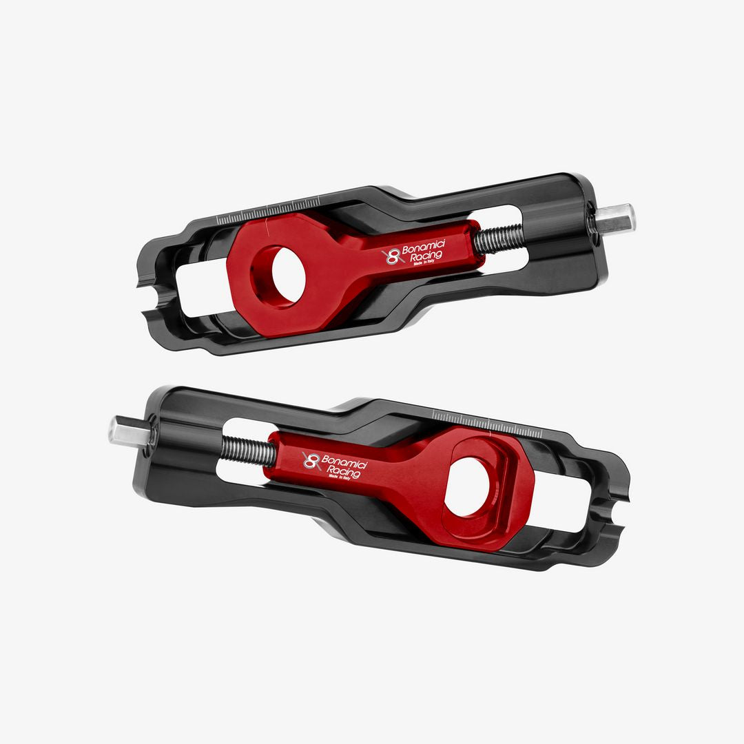 Bonamici Racing Chain Adjuster - Aprilia RS660 - Tuono 660 - RED