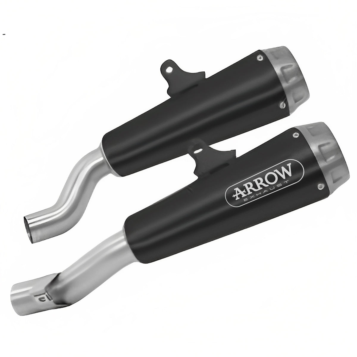 Arrow 71755PRN Pro-Race Nichrom Dark Slip Ons (Right &amp; Left)