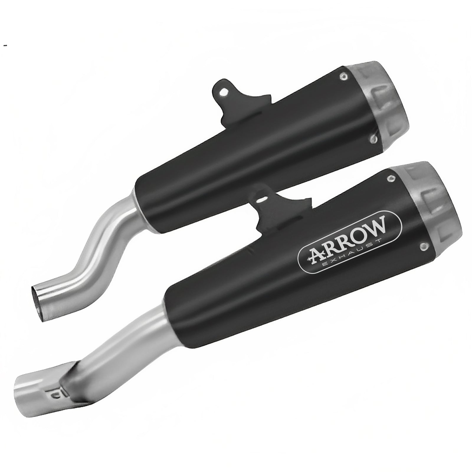 Arrow 71755PRN Pro-Race Nichrom Dark Slip Ons (Right & Left)