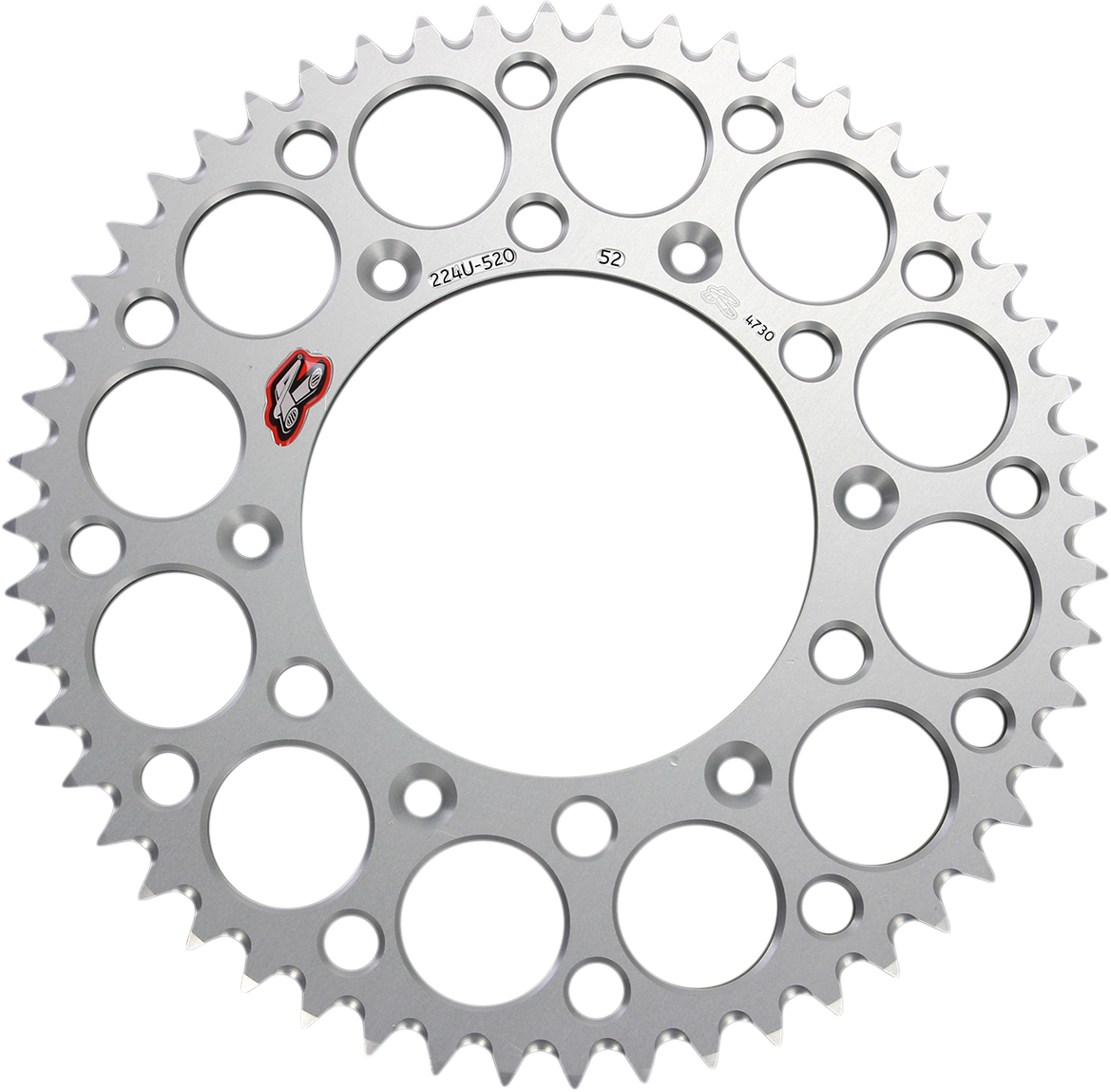 Renthal Rear Sprocket - Aluminum - 52 Tooth - Silver