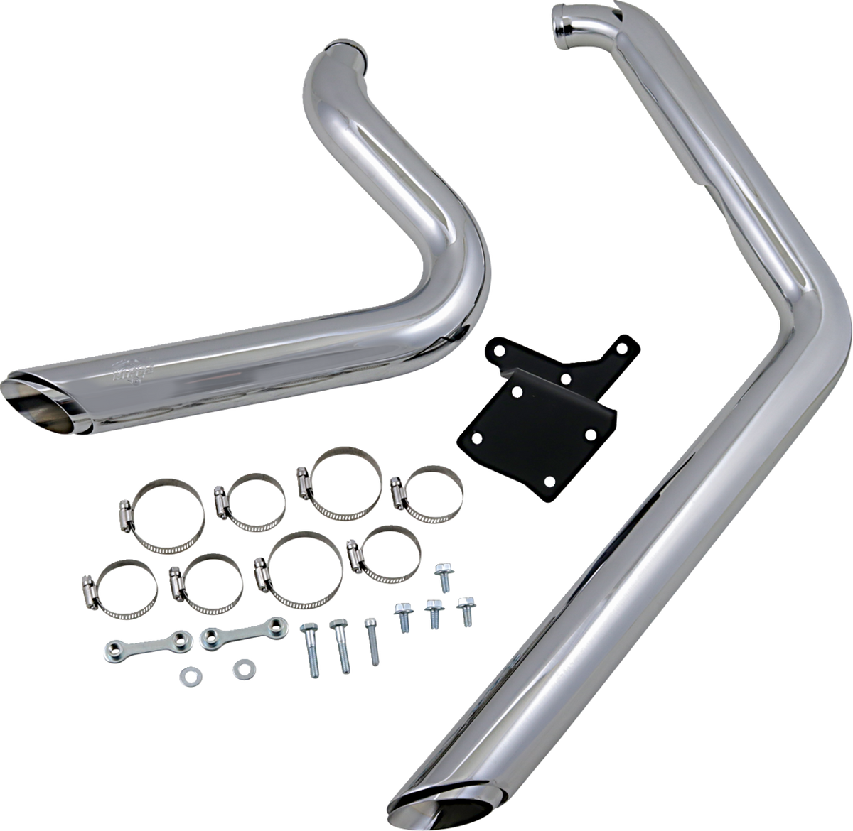 Vance & Hines Shortshots Staggered Exhaust System - Chrome - Dyna