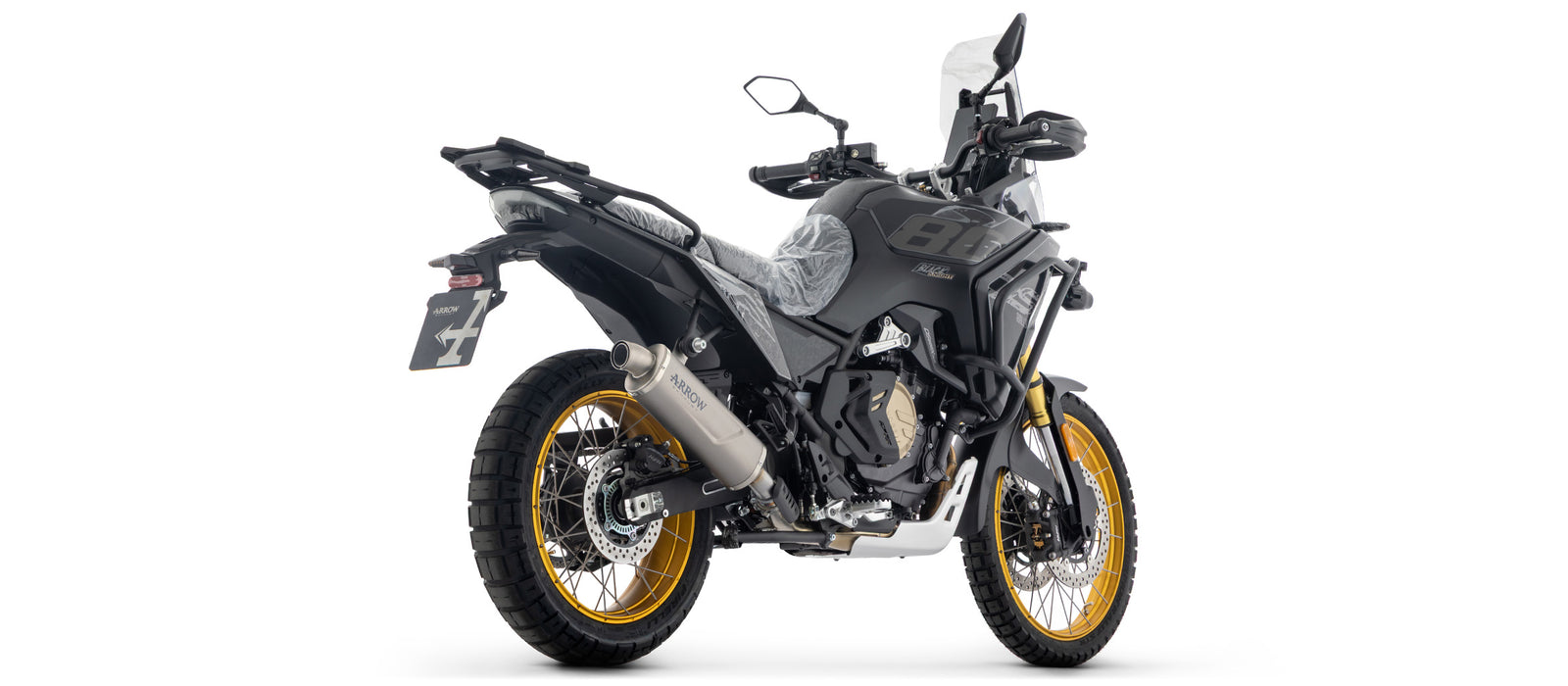 72693PO Indy Race Evo Titanium Slip On With Steel End Cap