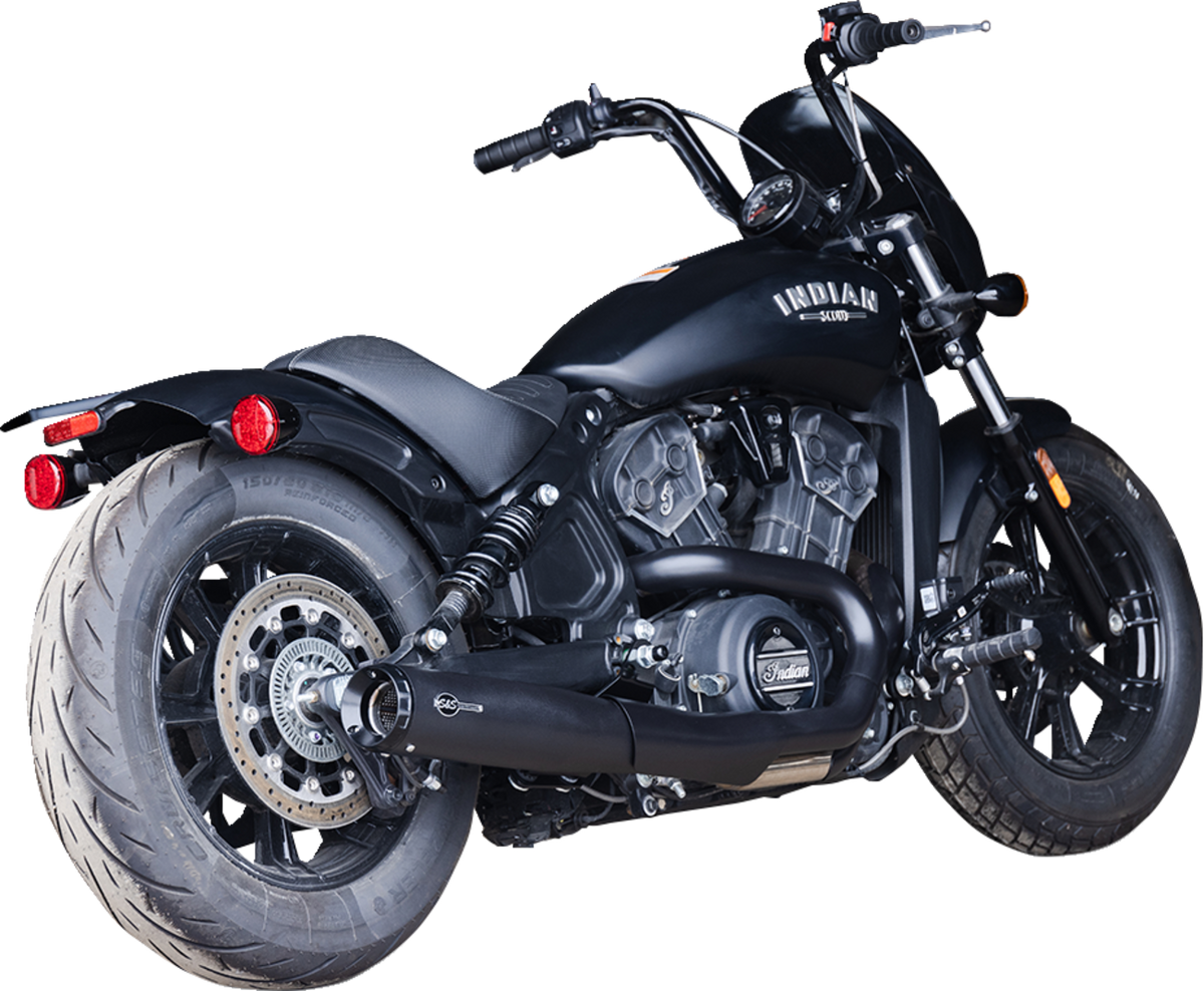 S&S Cycle 2-Into-1 Grand National Exhaust System - Black - 50-State