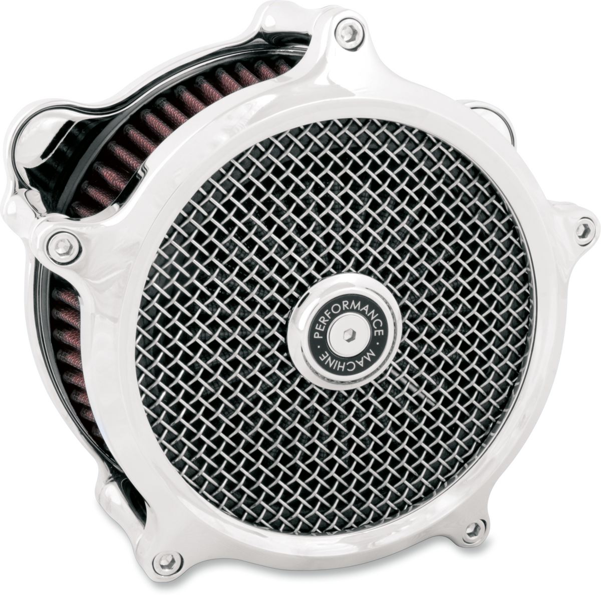 Performance Machine (PM) Super Gas Air Cleaner Kit - Chrome