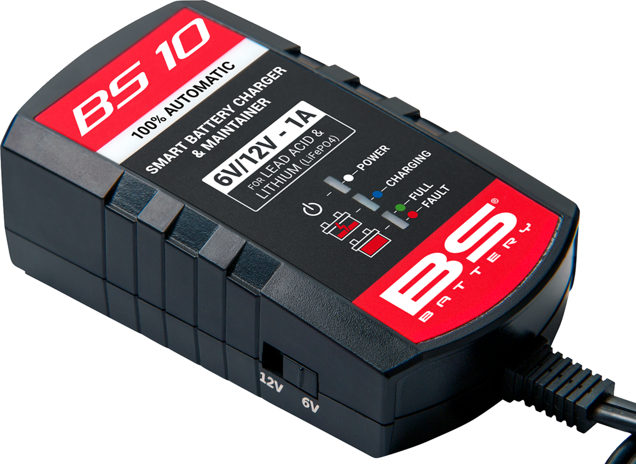 BS Battery Battery Charger/Maintainer - BS 10 - 6 V/12 V - 1 A