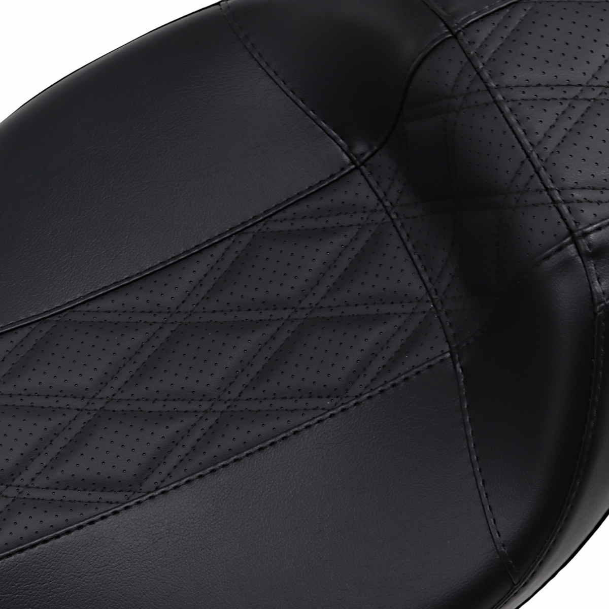 Le Pera Outcast Daddy Long Legs Seat - Full-Length - W/O Backrest - Black W/Black Double Diamond - FL