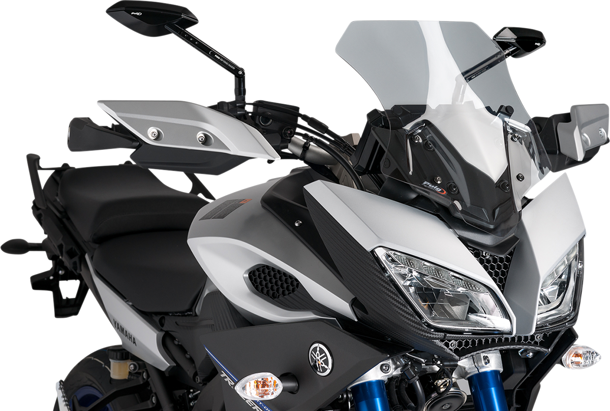 PUIG HI-Tech Parts Race Windscreen - 15-3/8" - Light Smoke - FJ-09