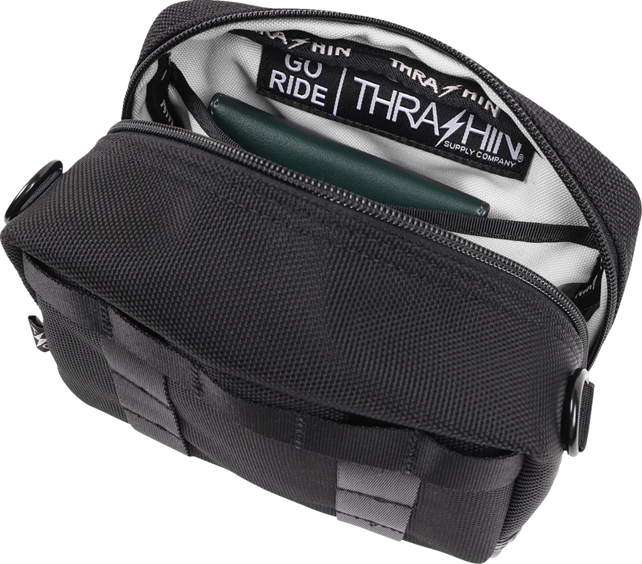 Thrashin Supply CO. Crossbody Handlebar Bag - Black / Gray