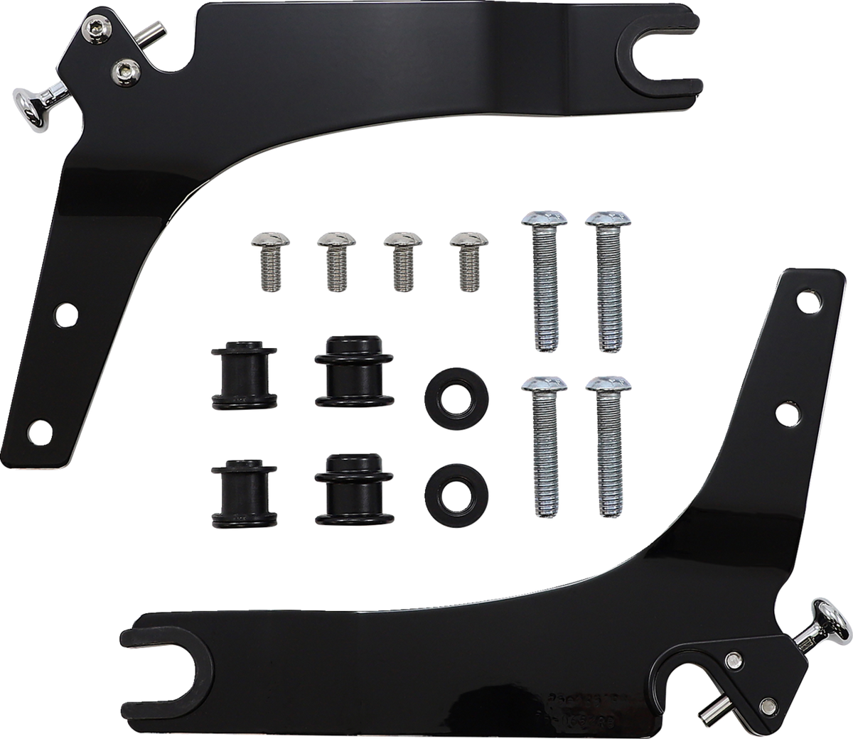Cobra Backrest Kit - 14" - Black - Softail