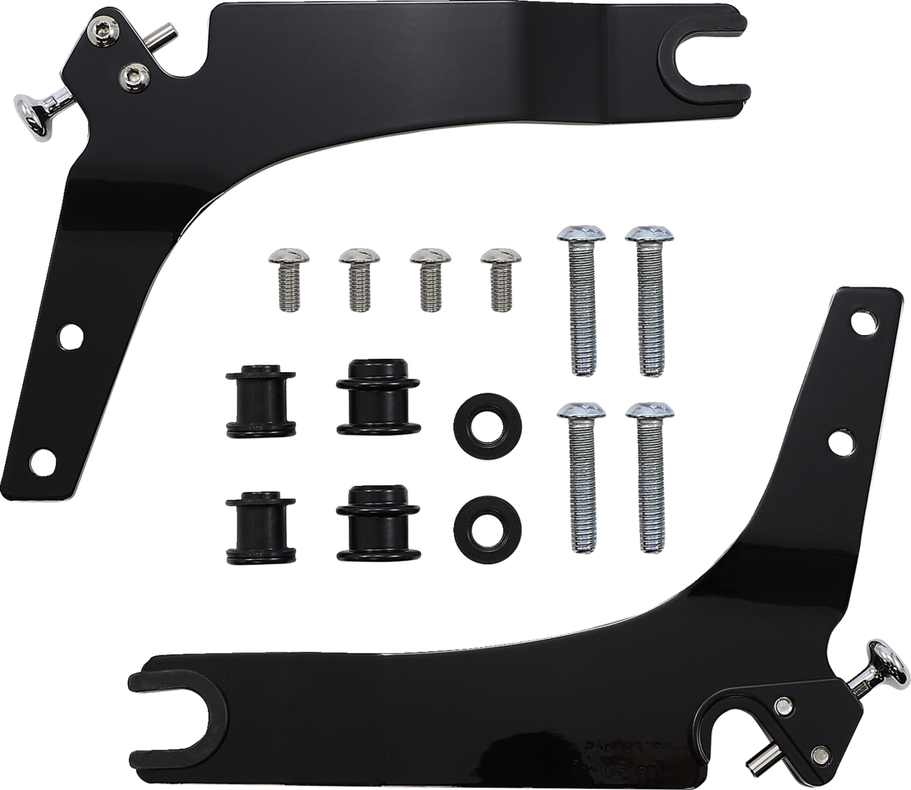 Cobra Backrest Kit - 14" - Black - Softail