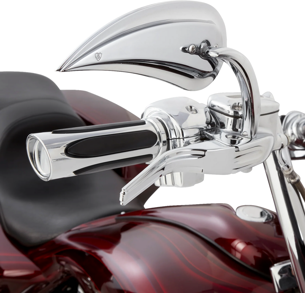 Arlen NESS Deep Cut Comfort Series Grips - TBW - Chrome