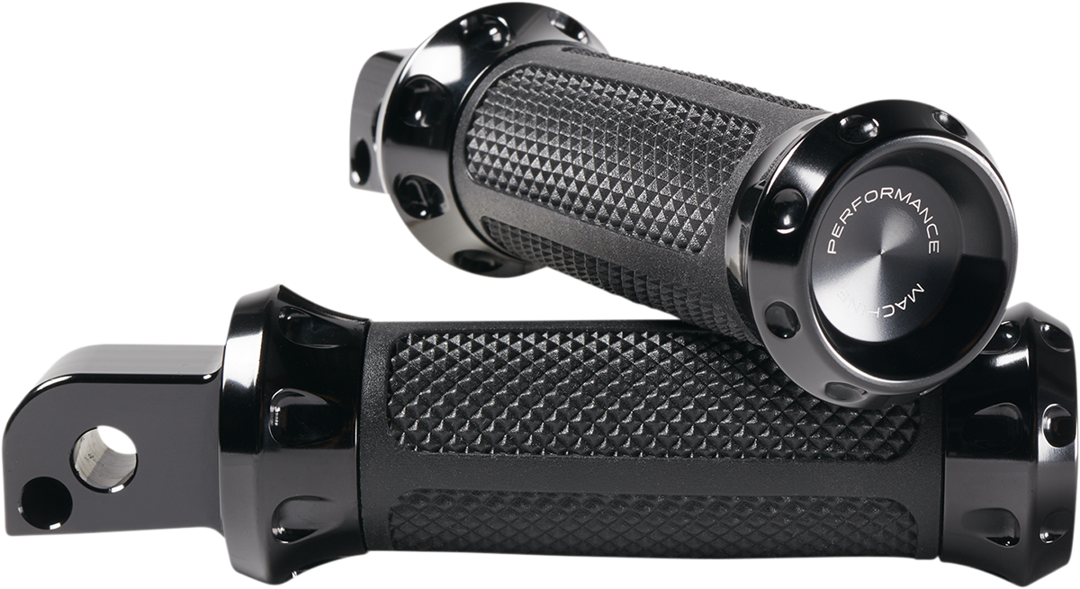 Performance Machine (PM) Overdrive Foot Pegs - Passenger - Black - FL/FX