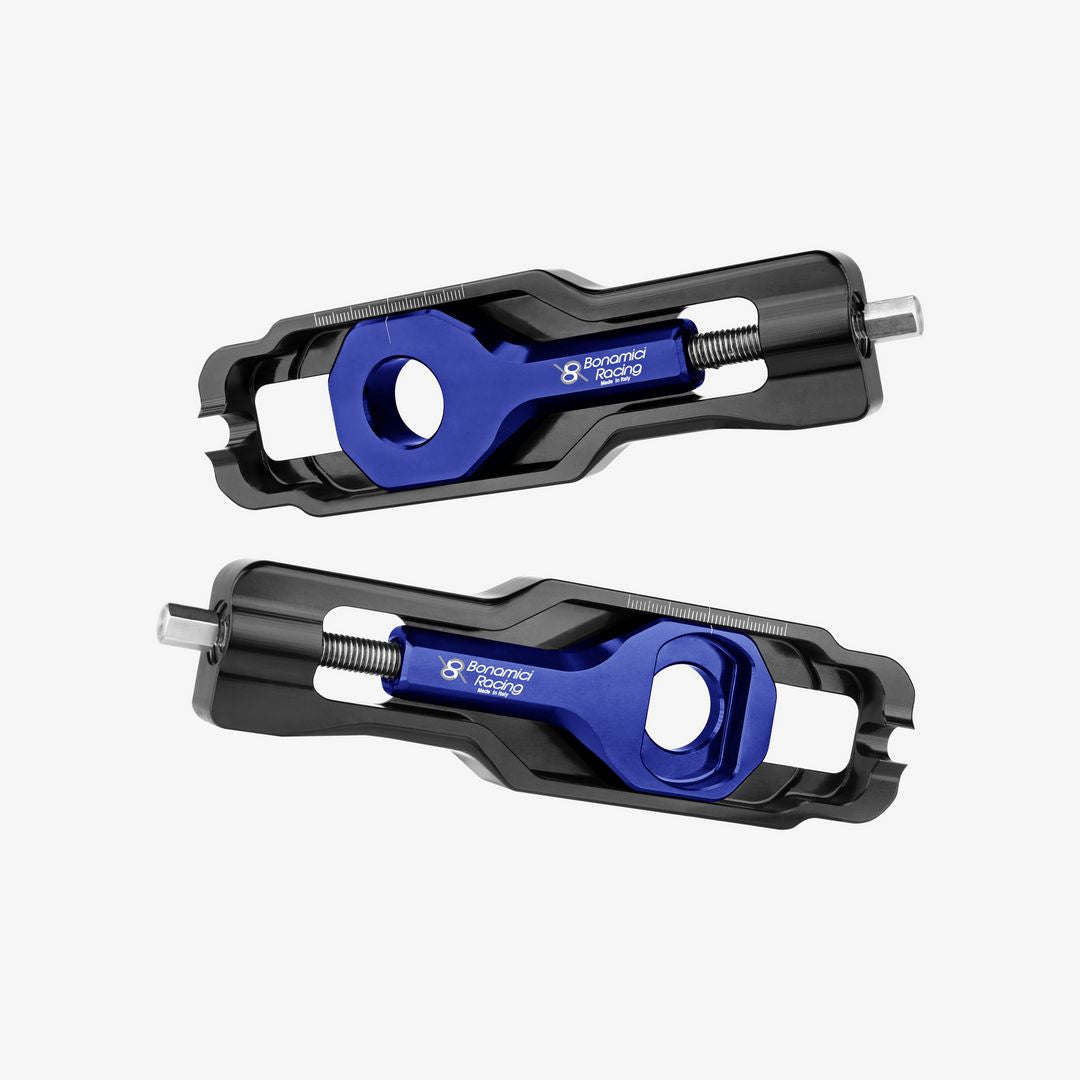 Bonamici Racing Chain Adjuster - Aprilia RS660 - Tuono 660 - BLUE