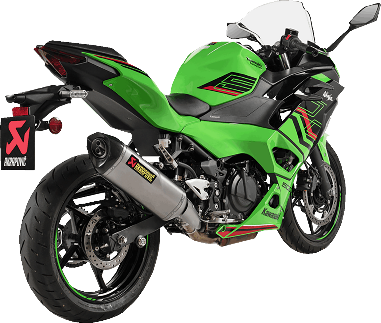 Akrapovic Slip-On Line Muffler - Titanium - Ninja 500/Z500