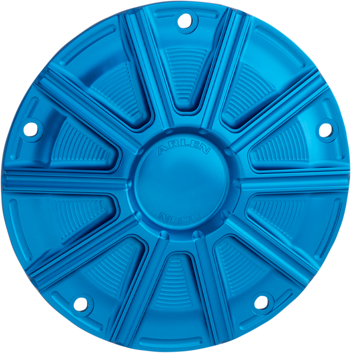 Arlen NESS 10-Gauge Derby Cover - Blue - Big Twin