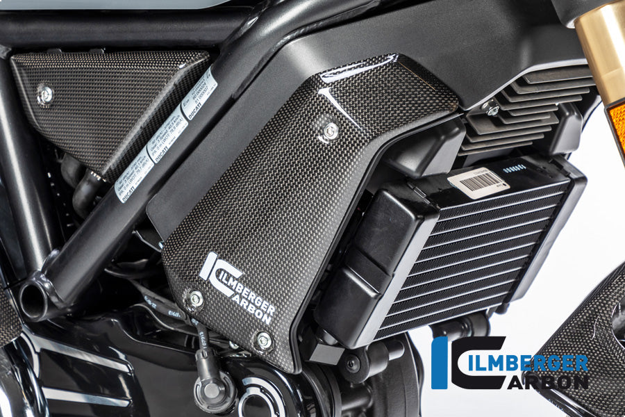 Ilmberger Carbon Radiator Cover Right Surface Ducati Scrambler 1100 From 2017 - Gloss