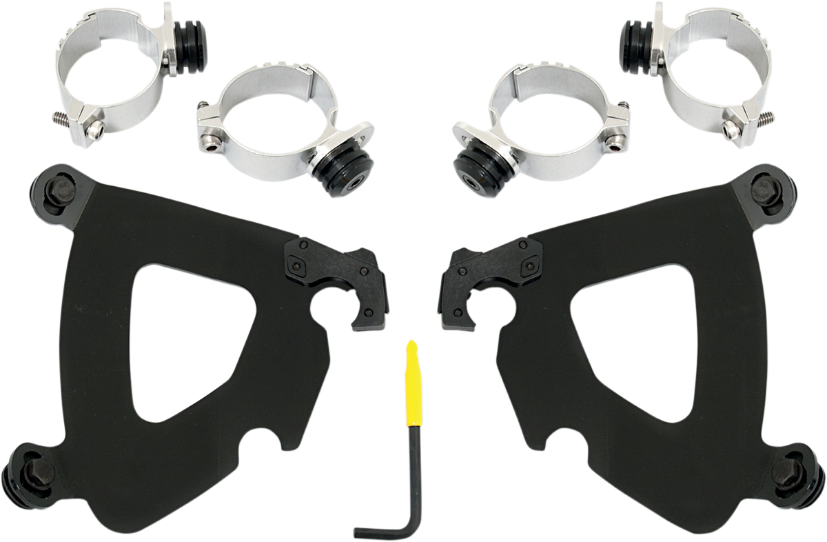 Memphis Shades Gauntlet Mounting Kit - Black - FXD