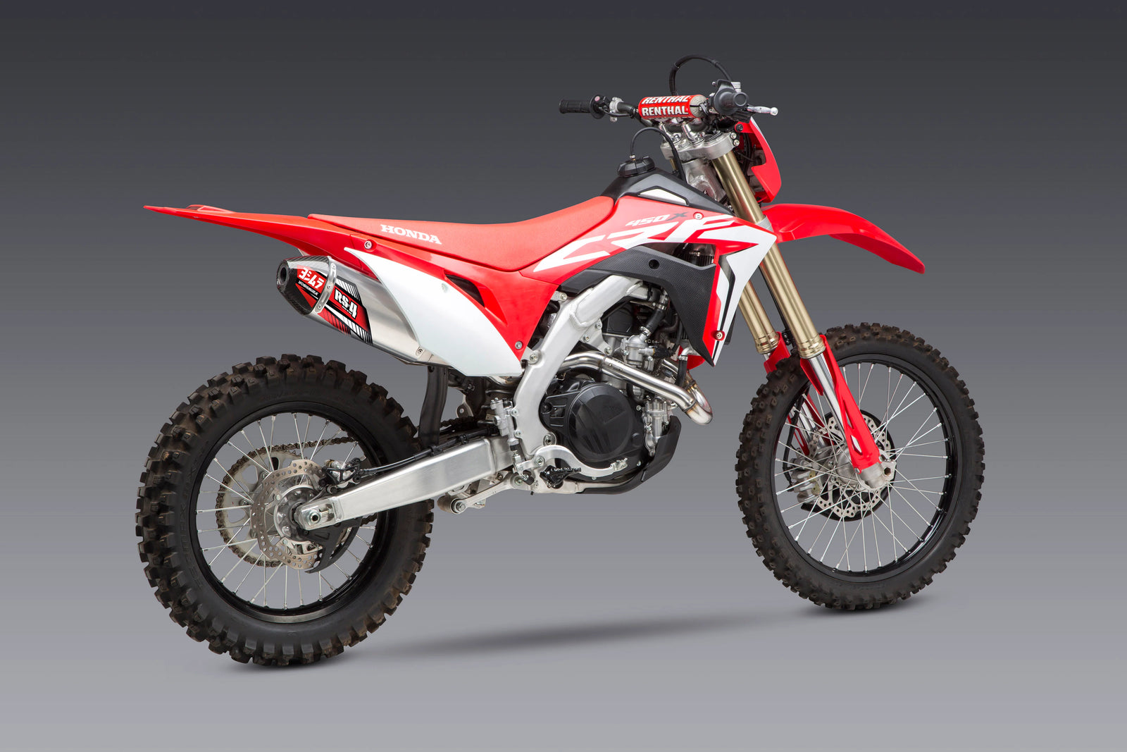 Yoshimura CRF450X 19-26 RS-4 Stainless Full Exhaust, W/ Aluminum Muffler