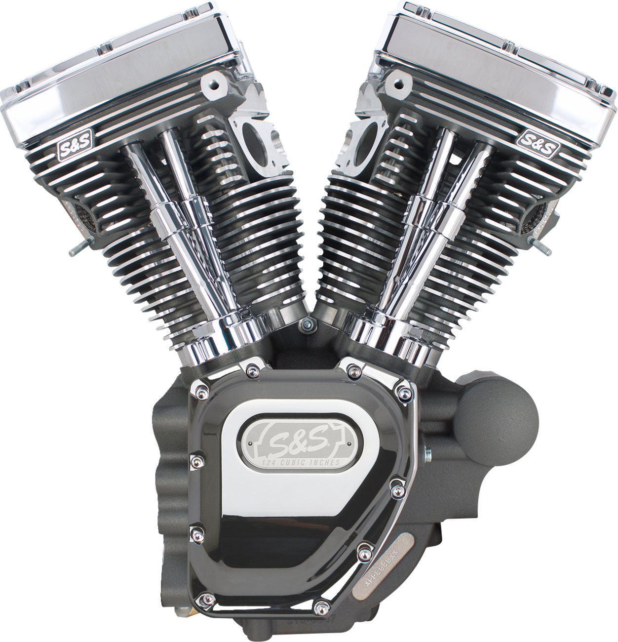 S&S Cycle T124 Long Block Engine- Stone Gray - Touring