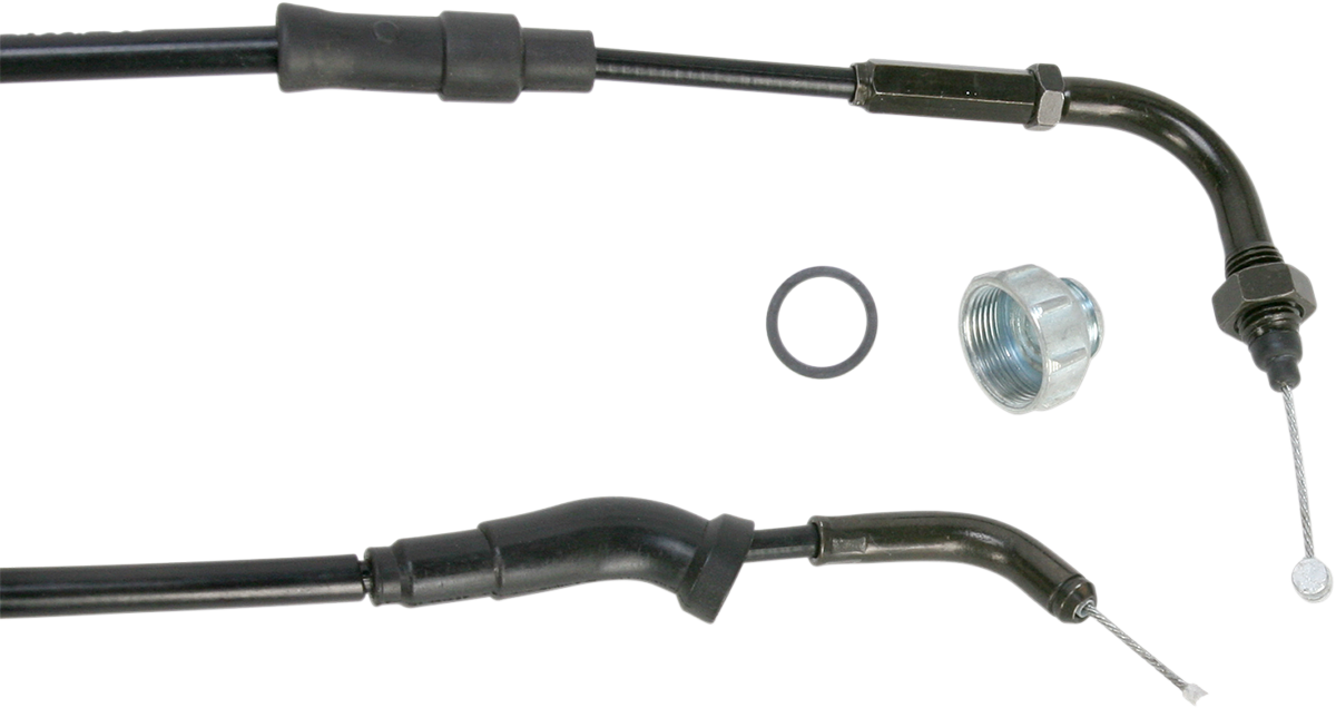 Motion Pro Black Vinyl Throttle Cable - Pull - '01-'11 Honda 70