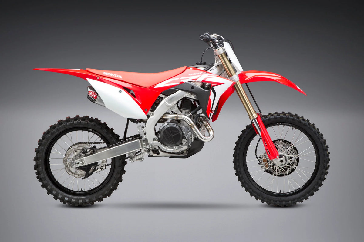 Yoshimura CRF450R/RX 17-20 / CRF450R-S 2022 RS-9T Stainless Full Exhaust, W/ Stainless Mufflers