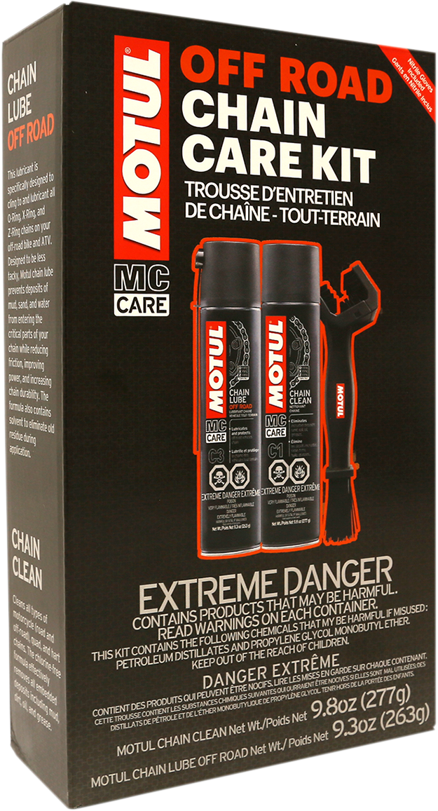 Motul Chain Care Kit - Off-Road - Aerosol