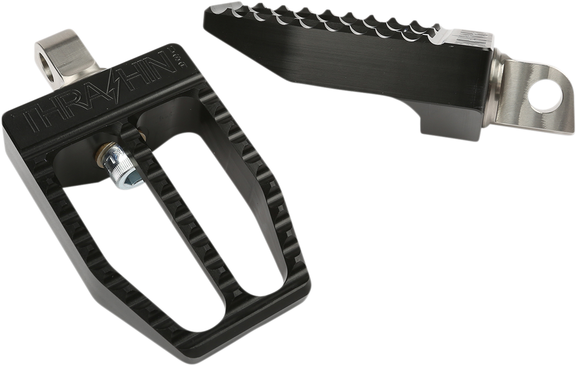Thrashin Supply CO. Militant Foot Pegs - Black - Dyna