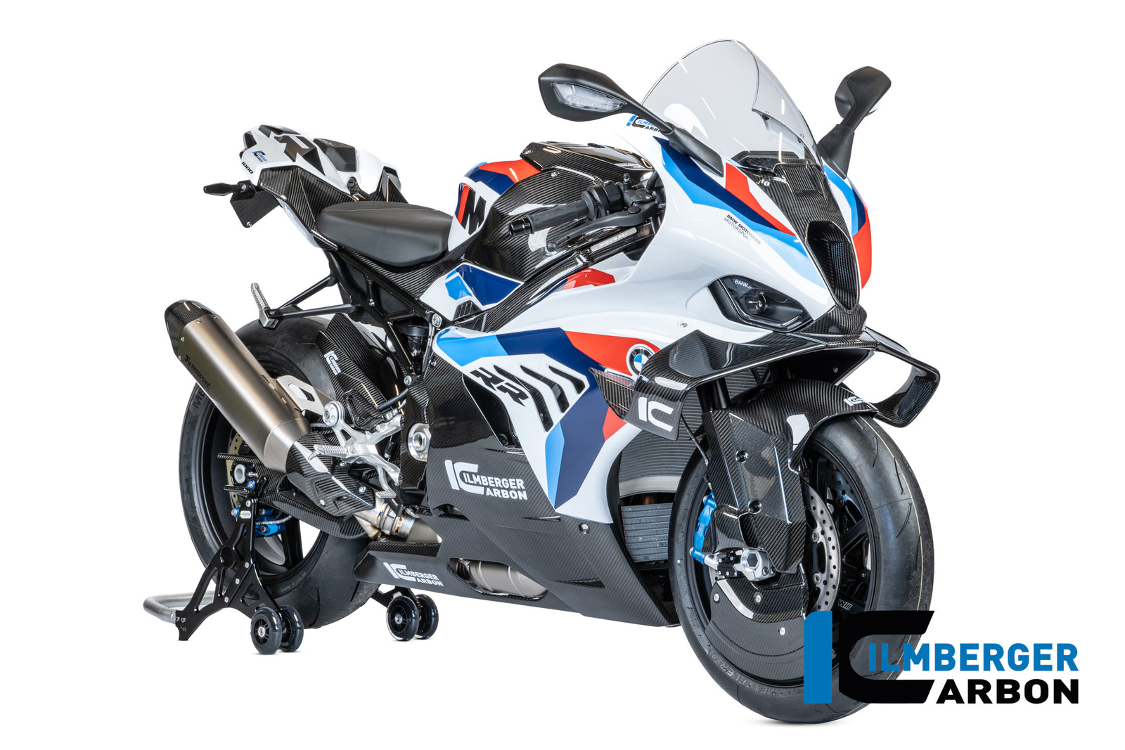 Ilmberger Carbon Lower Side Fairing Kit With Belly Pan BMW M1000RR 2025-2026 - Gloss / Twill