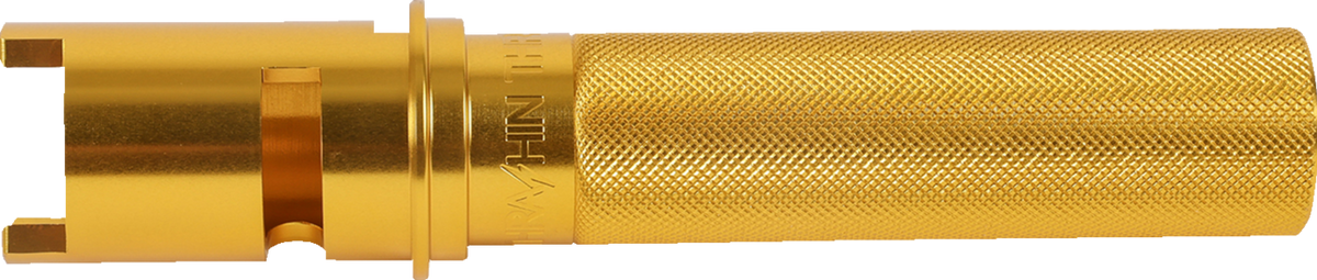 Thrashin Supply CO. Throttle Tube - Knurled - 1" - Gen 2 TBW - Gold