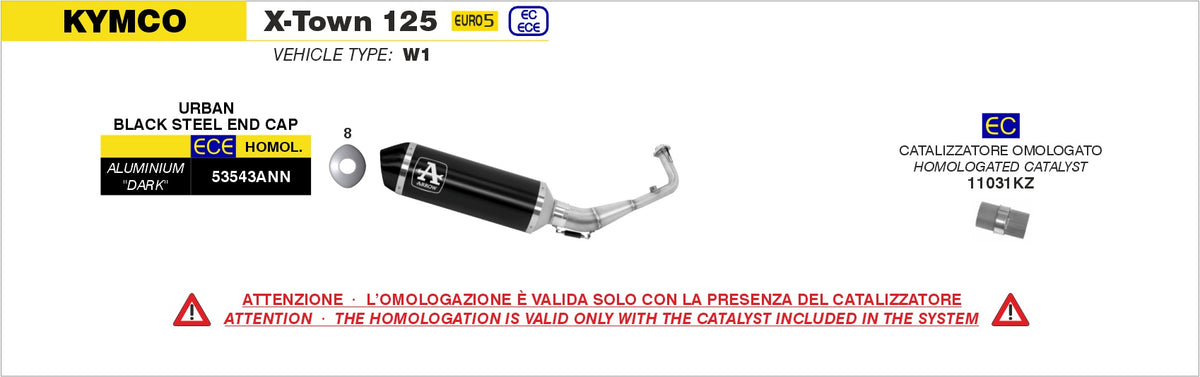 53543ANN Full System Urban Aluminium Dark With Dark End Cap