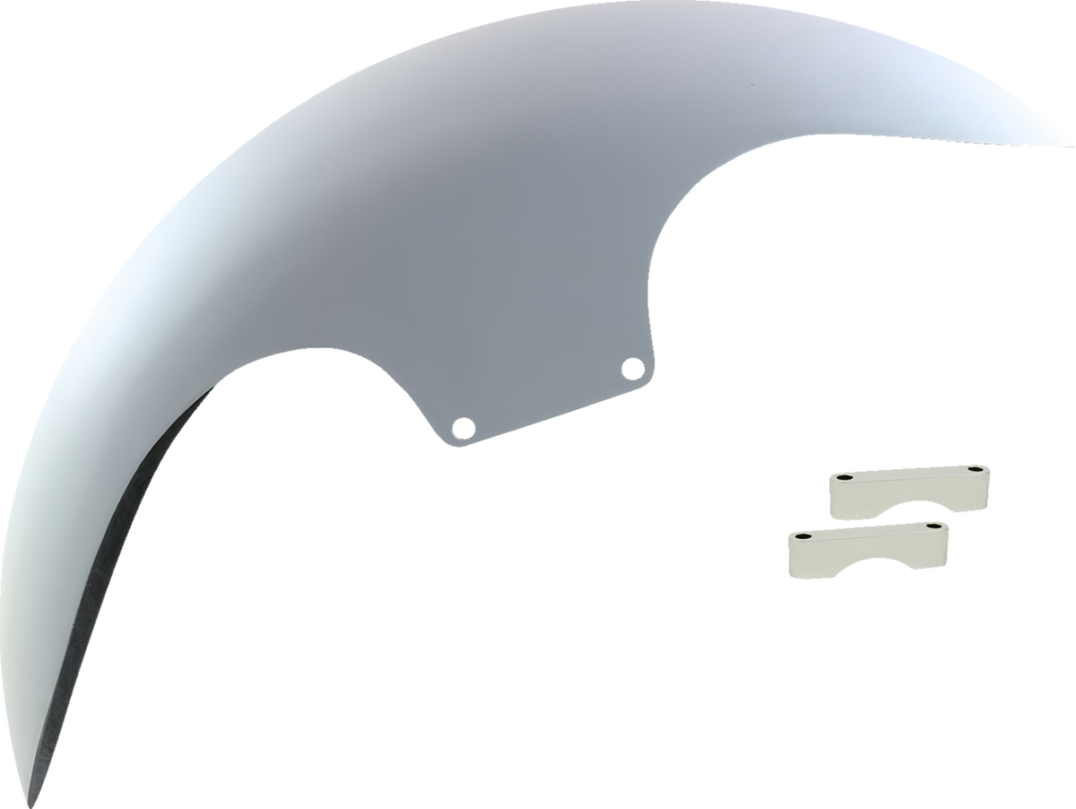 Paul Yaffe Bagger Nation Cafe Front Fender - 19" - Chrome Spacers