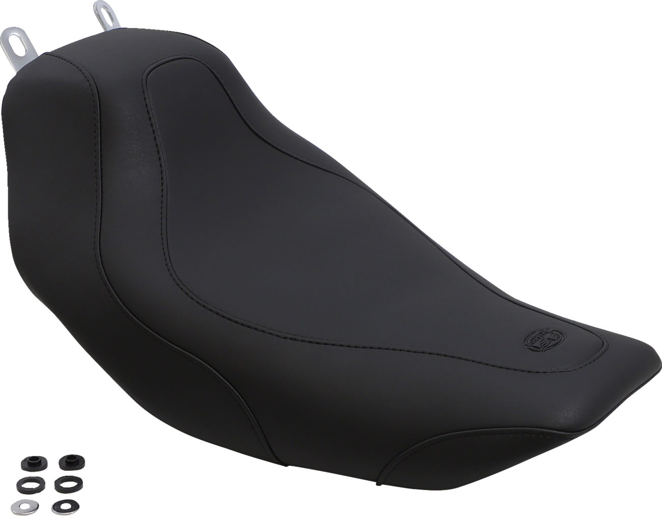 Mustang Tripper™ Solo Seat - Without Backrest - Stitched - Black - FLH/FLT '97-'07