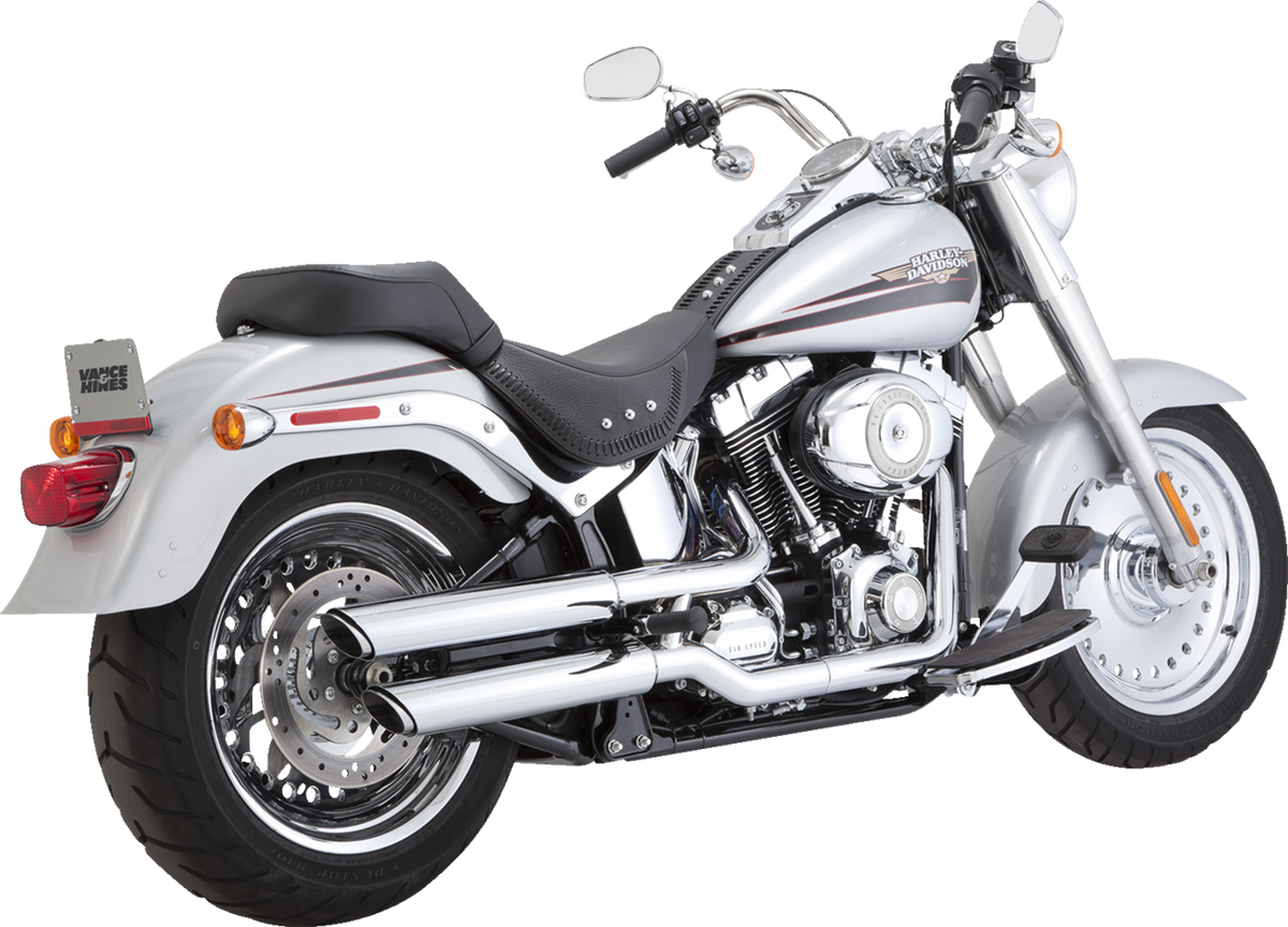 Vance & Hines 3" Twin Slash Slip-On Muffler - Chrome