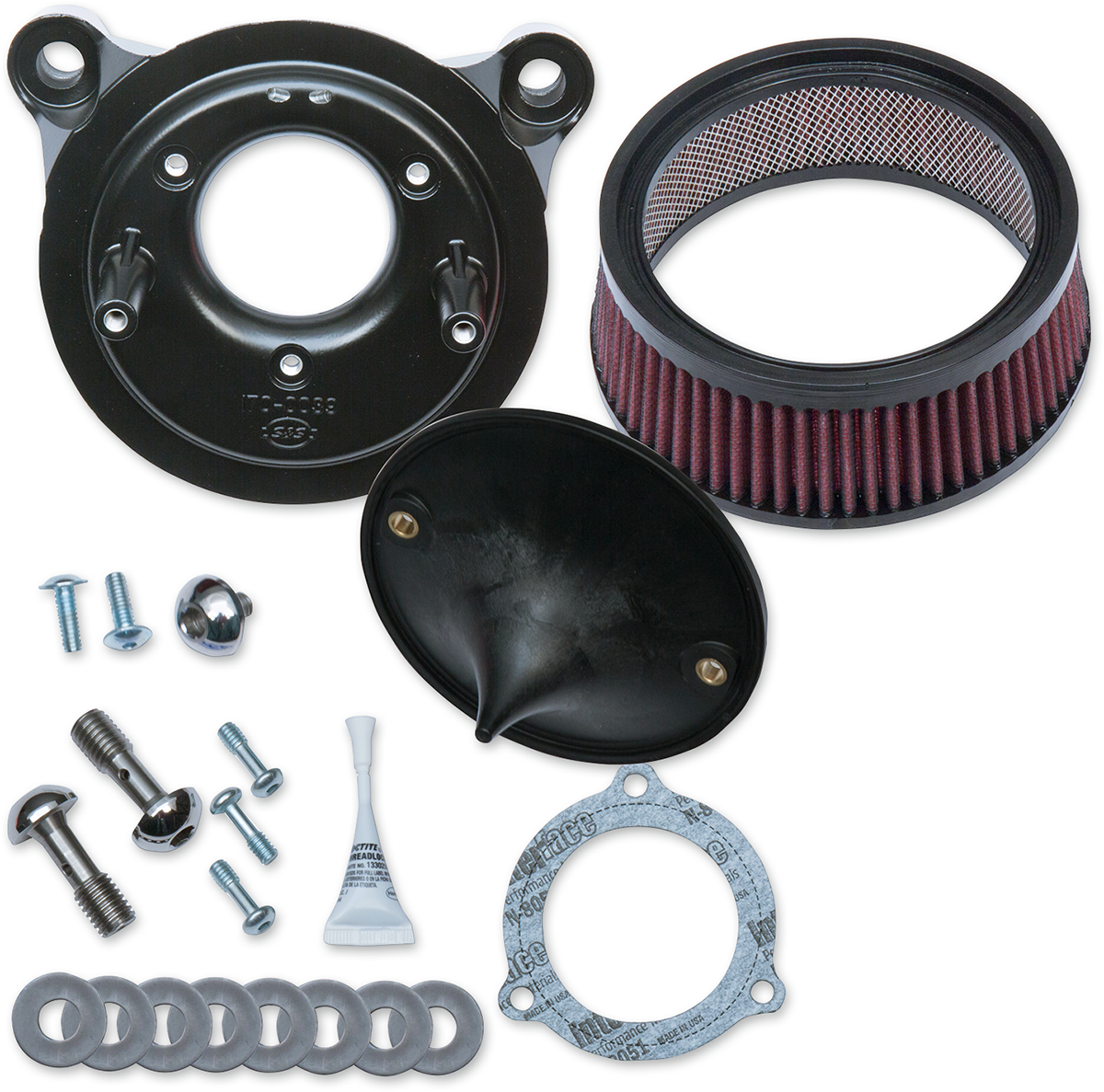 S&S Cycle Super Stock™ Stealth Air Cleaner Kit - Black