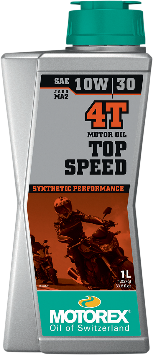 Motorex Top Speed Synthetic 4T Engine Oil - 10w-30 - 1L