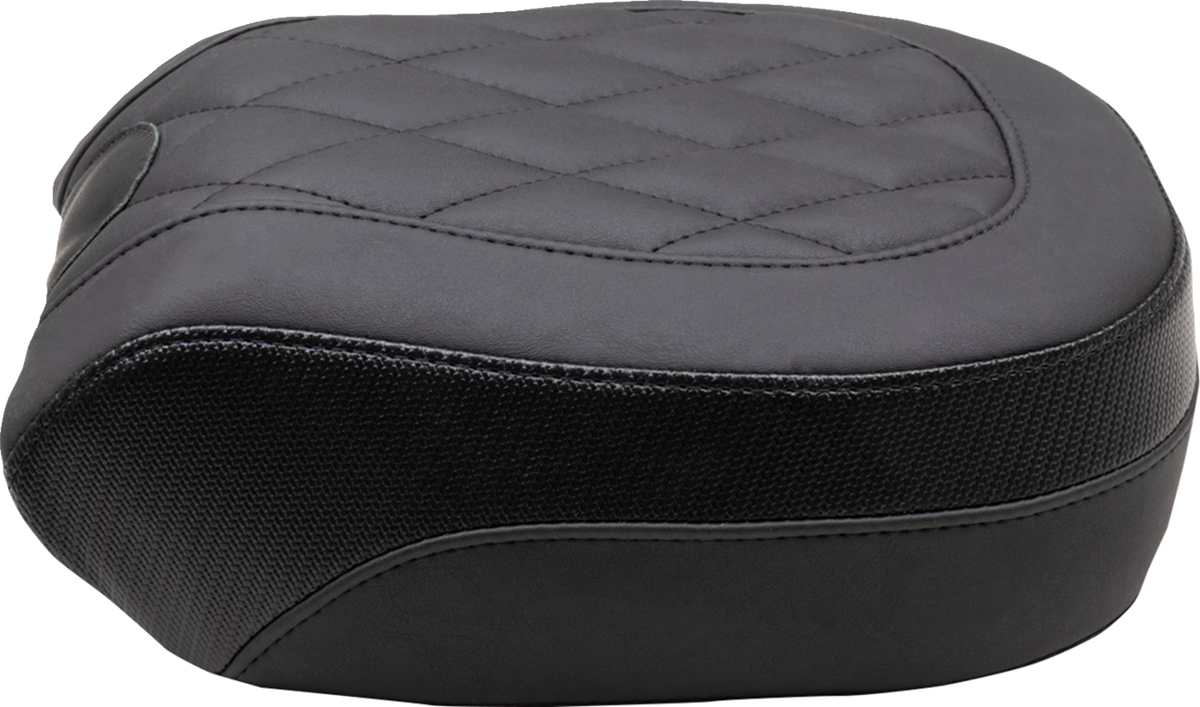 Mustang Recessed Passenger Seat - Black - Diamond Stitch - Chief '22-'23