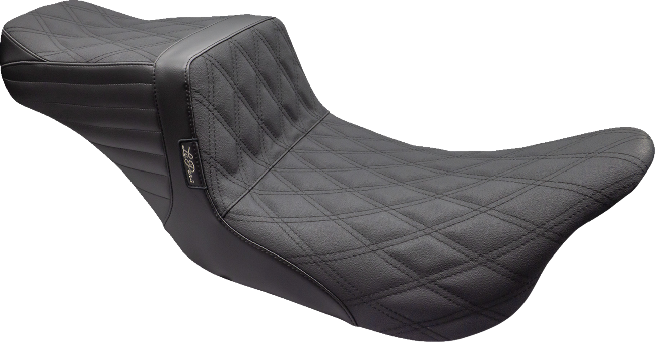 Le Pera Tailwhip Seat - Double Diamond W/ Grip Tape - Black - FL '08-'23