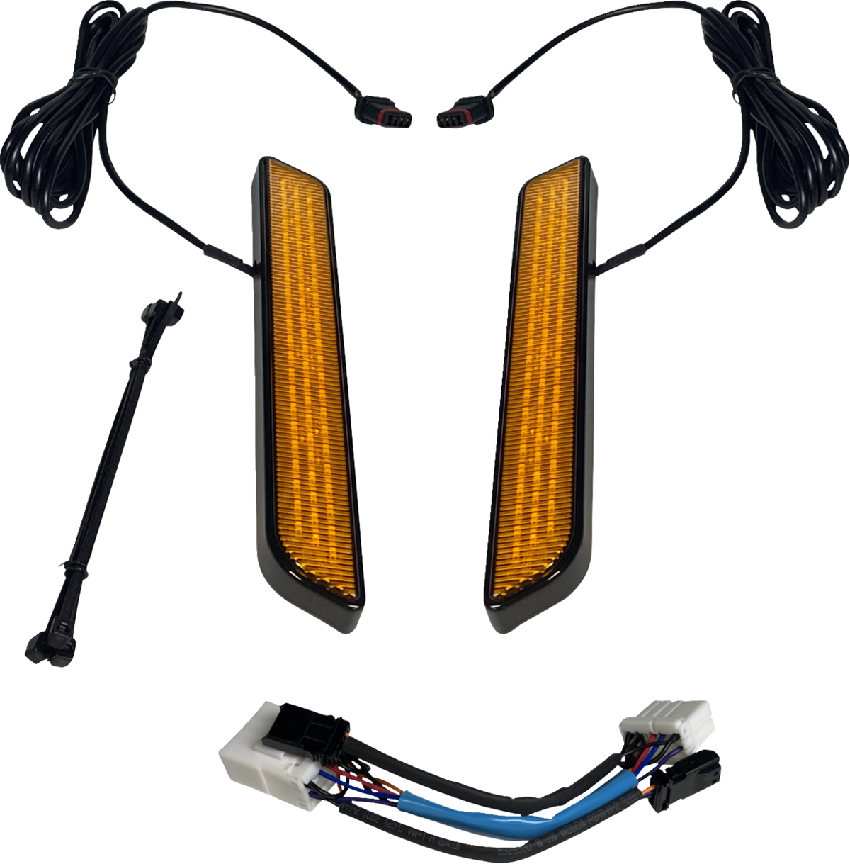 Custom Dynamics LED Fork Light - Amber - Black