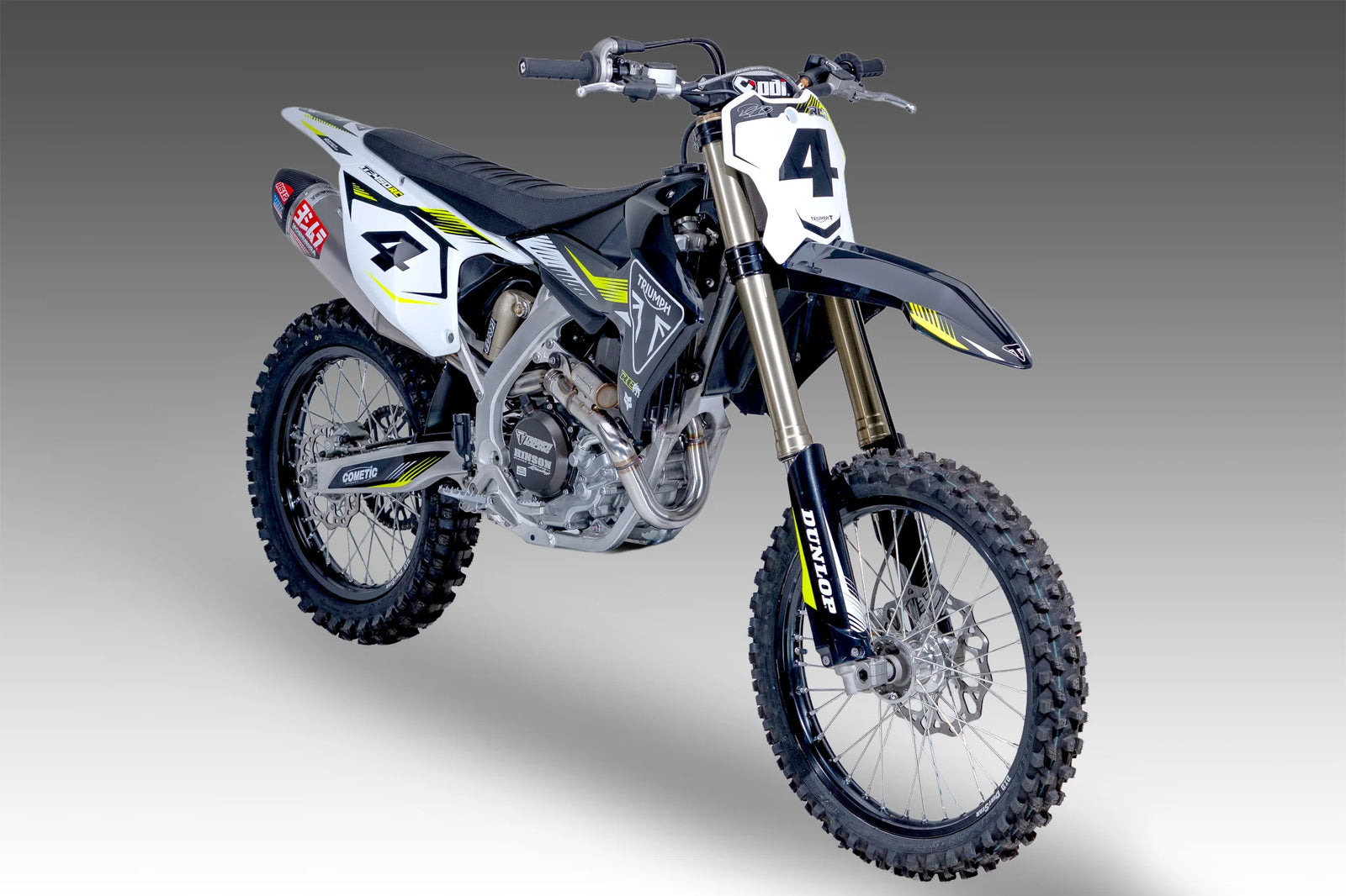 Yoshimura TF450 2025-26 RS-12 Stainless Full Exhaust, W/ Aluminum Muffler